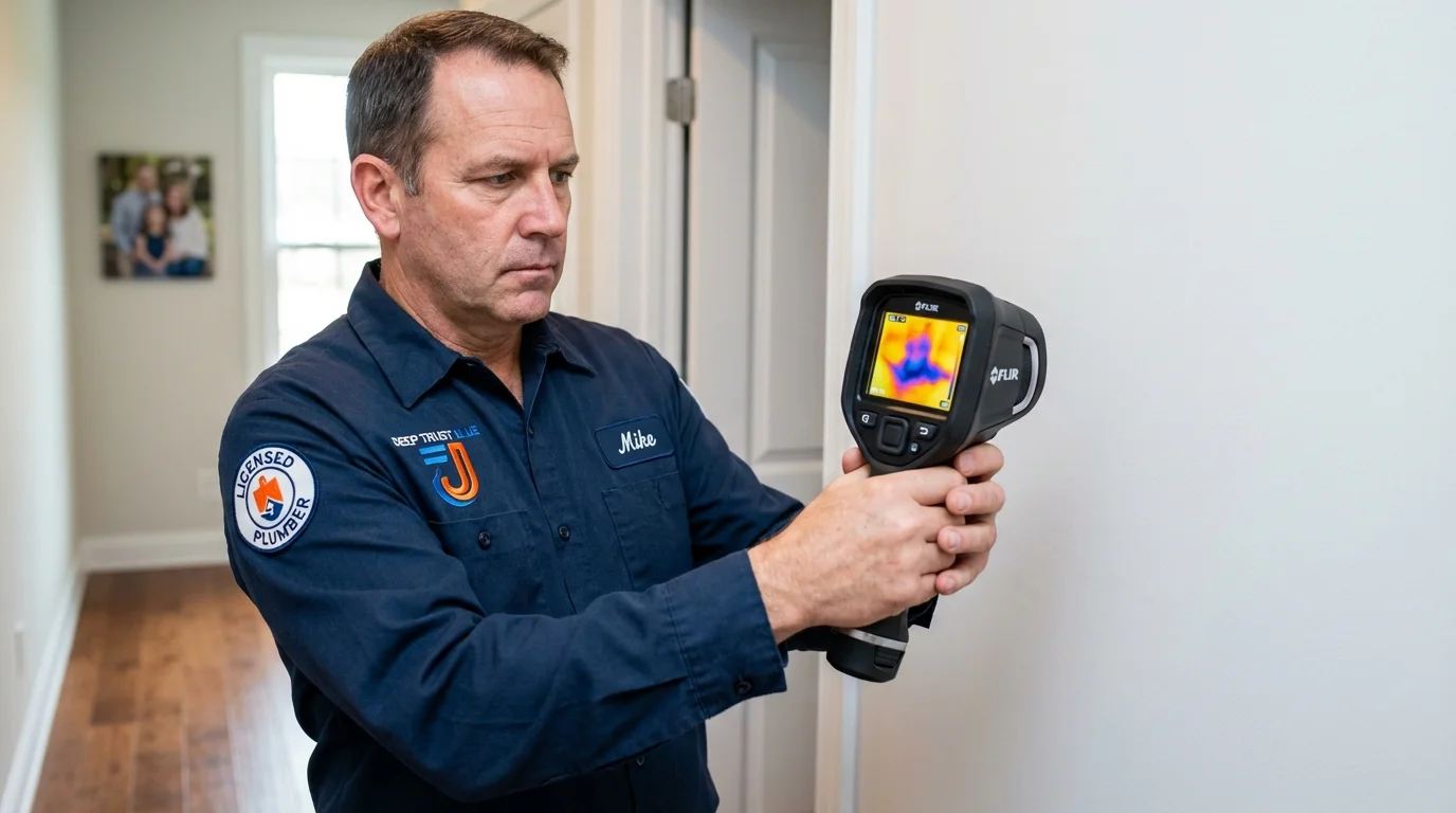Thermal imaging leak detection by Johns Plumbing LLC in Willard